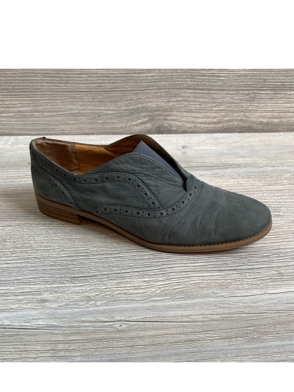 Franco Sarto Jenson laceless leather Oxford loafers 6.5